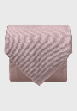 Pink Twill Pure Silk Tie