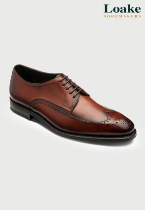 Loake Bale Scotch Patina Leather Brogue Shoes