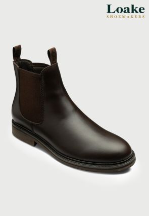 Loake Ducksworth Brown Waxy Leather Chelsea Boots