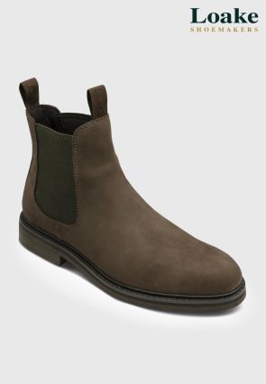 Loake Ducksworth Brown Oiled Nubuck Chelsea Boots