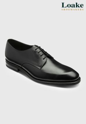 Loake Gosling Black Leather Brogue Shoes
