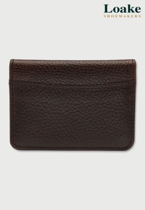 Loake Fenchurch Brown Grain Leather Card Holder