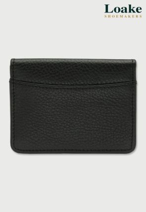 Loake Fenchurch Black Grain Leather Card Holder