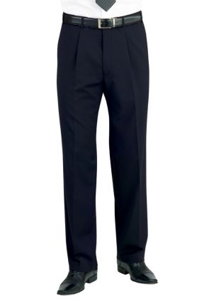 Regular Fit Imola Navy Wool Blend Suit Pants