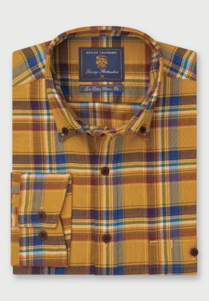 Regular Fit Mustard Check THERMOLITE® Shirt