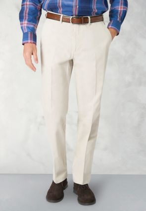Tailored Fit Ashdown Stone Cotton Stretch Chinos