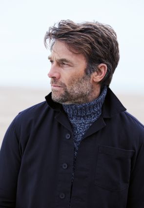 Atelier Navy Artist's Cotton Overshirt