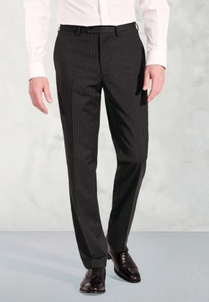 Tailored Fit Avalino Charcoal Pinstripe Suit Pants