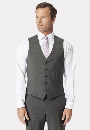 Tailored Fit Avalino Grey Waistcoat