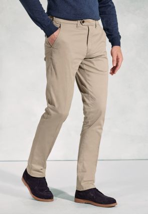 Tailored Fit Ben Stone Cotton Stretch Chinos