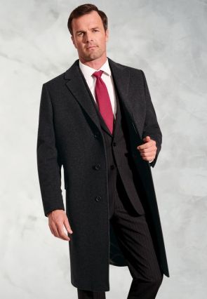 Bond Grey Wool Cashmere Overcoat