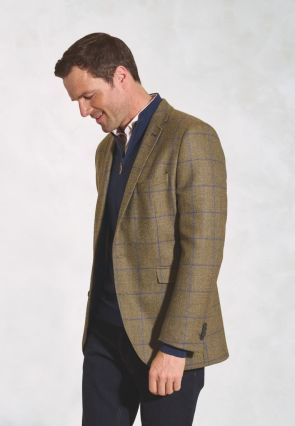 Tailored Fit Breedon Fern Check Wool Jacket
