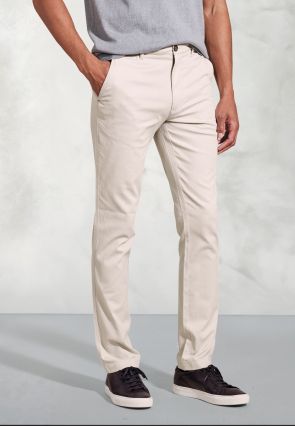 Tailored Fit Brosnan Stone Textured Cotton Stretch Chinos
