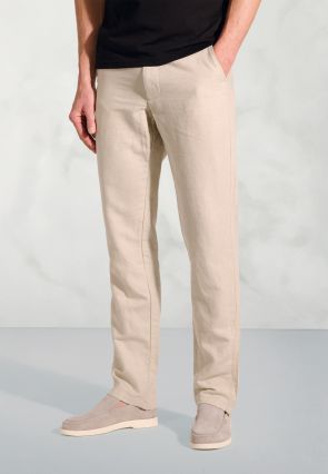 Regular Fit Caine Natural Linen Cotton Pants