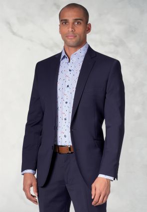 Tailored Fit Cassino Mid Blue Washable Suit Jacket
