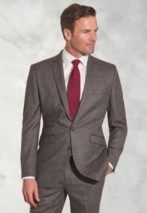 Tailored Fit Clifford Grey Donegal Wool Suit Jacket
