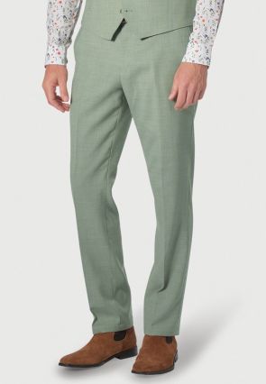 Tailored Fit Constable Sage Linen Blend Suit Pants