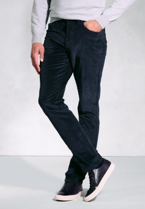 Tailored Fit Cunningham Navy Supima® Corduroy Jeans