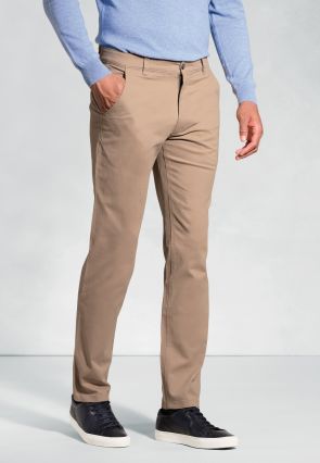 Tailored Fit Miami Sand Cotton Stretch Chinos
