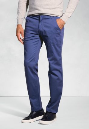 Tailored Fit Miami Royal Blue Cotton Stretch Chinos
