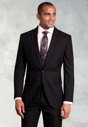Tailored Fit Dijon Black Suit Jacket