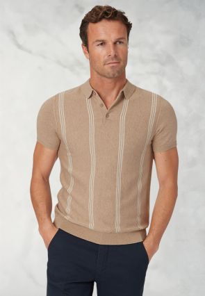 Duke Sand Merino Wool Polo Shirt