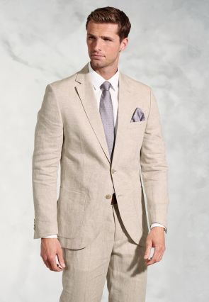 Tailored Fit Eastwood Sand Pure Linen Suit