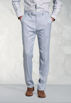 Tailored Fit Hardy Blue Textured Occasion Suit Pants