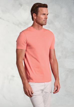 Hawkes Coral Pure Cotton Jersey T-Shirt