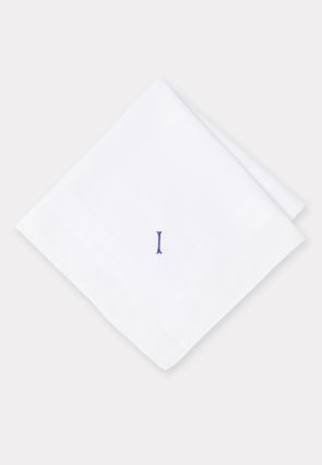 Pure Cotton Initial I Hankies x 3