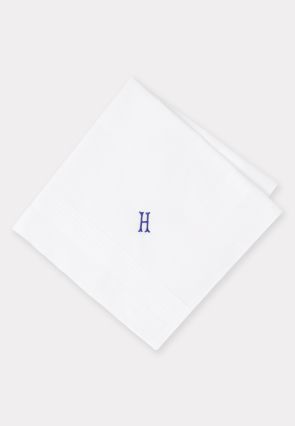 Pure Cotton Initial H Hankies x 3