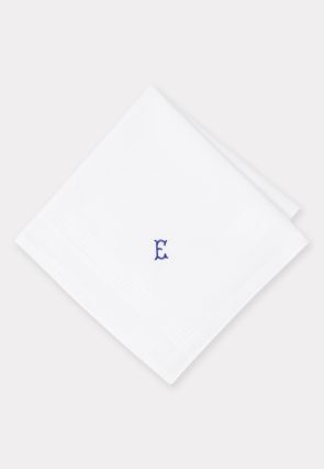 Pure Cotton Initial E Hankies x 3
