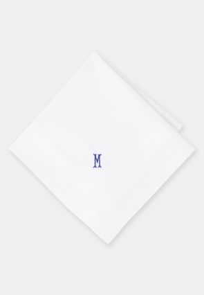 Pure Cotton Initial M Hankies x 3