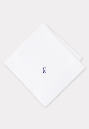 Pure Cotton Initial N Hankies x 3