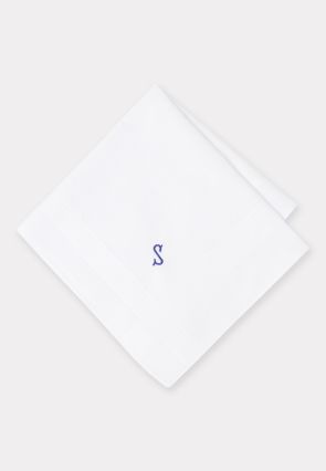 Pure Cotton Initial S Hankies x 3