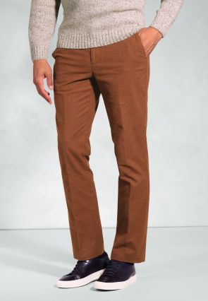 Regular Fit Kerswell Ginger Cotton Moleskin Pants