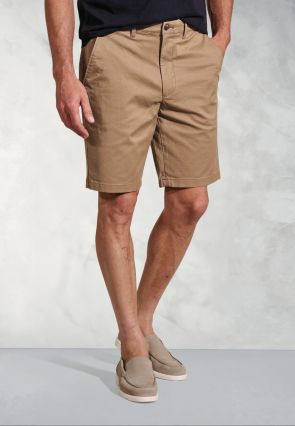 Leo Tan Stretch Cotton Chino Shorts