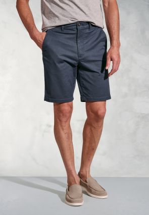 Leo Air Force Blue Stretch Cotton Chino Shorts