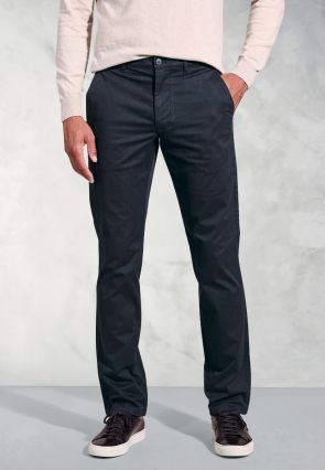 Regular Fit Leo Midnight Cotton Stretch Chinos