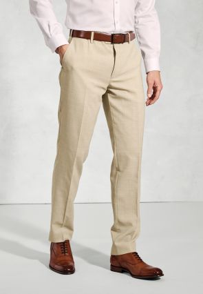 Tailored Fit McKellen Natural Linen Blend Suit Pants