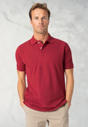 Milford Tomato Pure Cotton Pique Polo Shirt