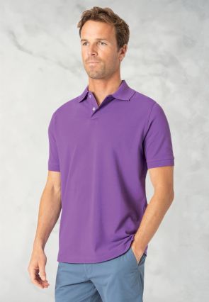 Milford Heather Pure Cotton Pique Polo Shirt