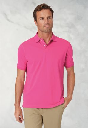 Milford Cerise Pure Cotton Pique Polo Shirt