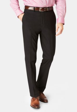 Tailored Fit Apollo Charcoal Machine Washable Suit Pants