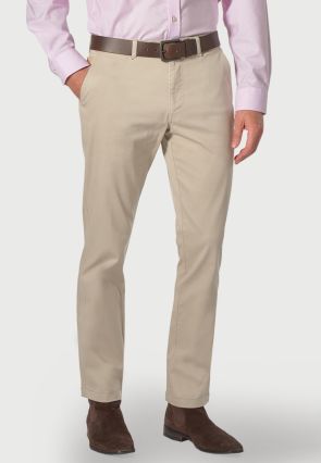 Regular Fit Perry Stone Fine Twill Stretch Cotton Pants