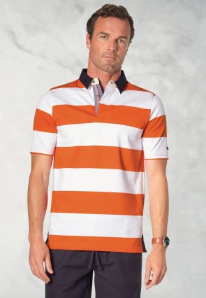 Sale Pure Cotton Burnt Orange Rugby Shirt