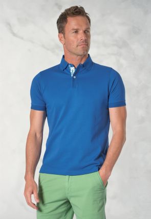 Seppi Pure Cotton Jersey Cobalt Polo Shirt