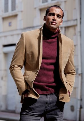 Tailored Fit Shakespeare Sand Corduroy Suit