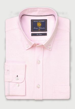 Regular Fit Pink Oxford Cotton Shirt