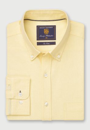 Regular Fit Lemon Oxford Cotton Shirt